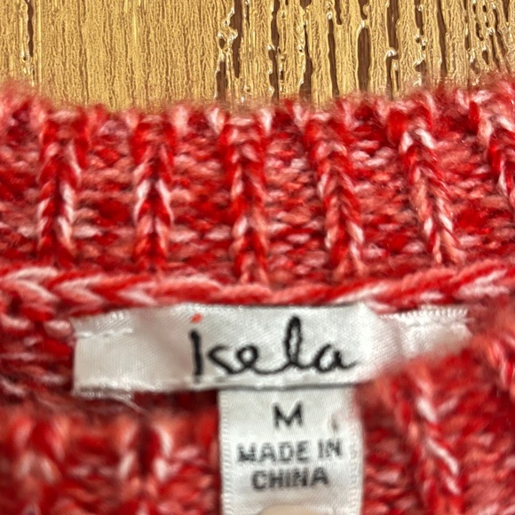 Isela Women’s Vibrant Multi Eyelet Sweater Sz-M - Picture 4 of 6